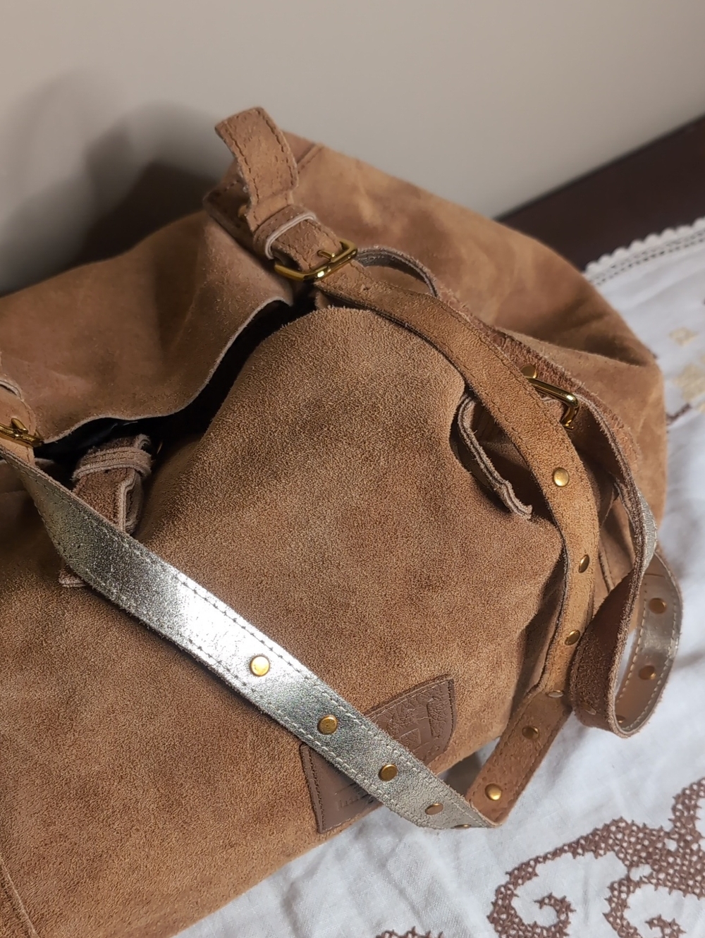 Large Haute Hippie All Leather Tote Bag - Picture 3 of 10